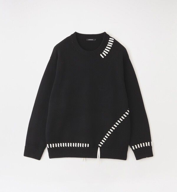  「【UNISEX】ポイントスレッドプルオーバー」|ニット・セーター|ブラック