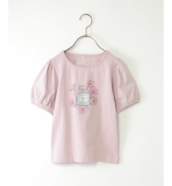 ikka kids「【親子おそろい】ボリュームパフ袖プリントTシャツ（120~160cm）」|Tシャツ・カットソー|ピンク