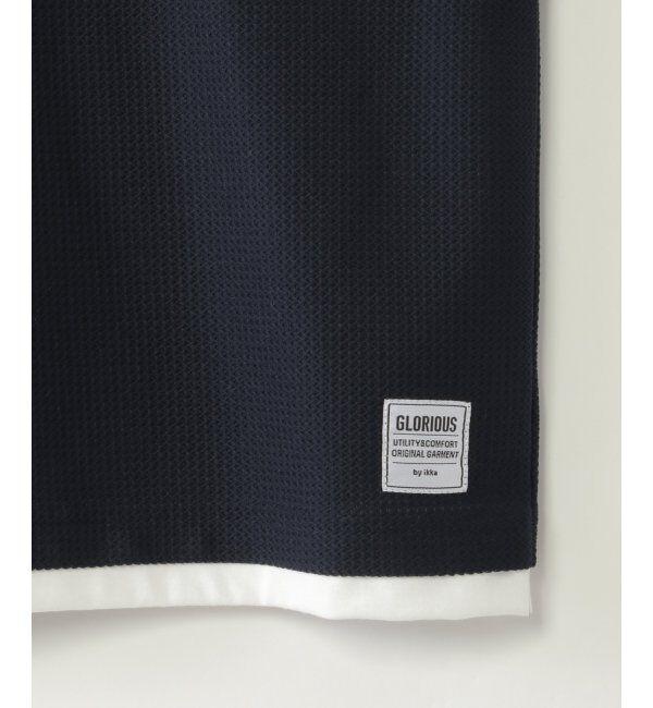 ikka kids「【親子おそろい】キーネックベストレイヤーTシャツ（120~160cm）」|Tシャツ・カットソー|