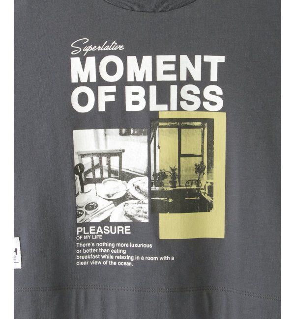 ikka kids「5分袖レイヤーフォトプリントTシャツ（120~160cm）」|Tシャツ・カットソー|