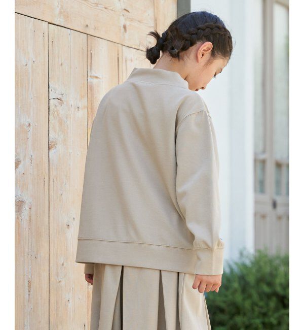 ikka kids「GOKU楽鹿の子ダンボールサイドジッププルオーバー（120~160cm）」|Tシャツ・カットソー|