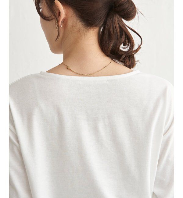 ikka「【雑誌InRed5月号掲載】シア－ロゴプリント 7分袖プルオーバーセット【2点セット】」|Tシャツ・カットソー|