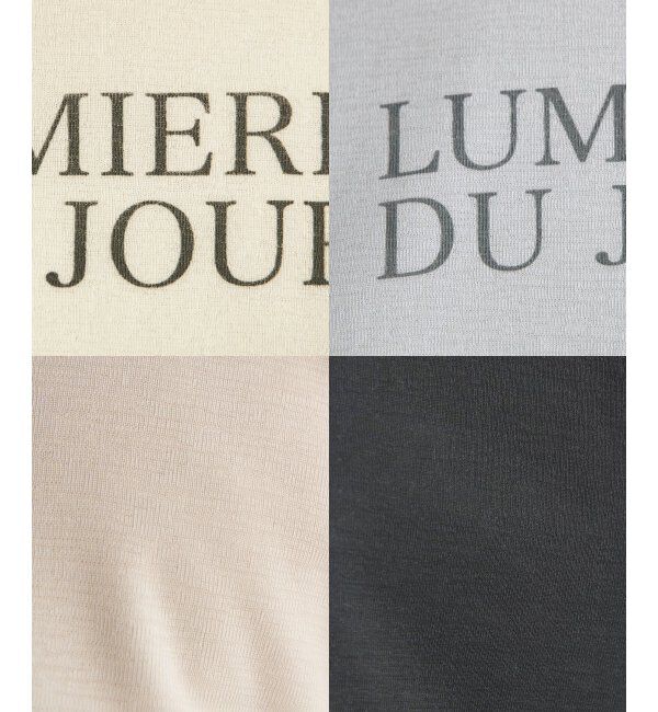 ikka「【雑誌InRed5月号掲載】シア－ロゴプリント 7分袖プルオーバーセット【2点セット】」|Tシャツ・カットソー|