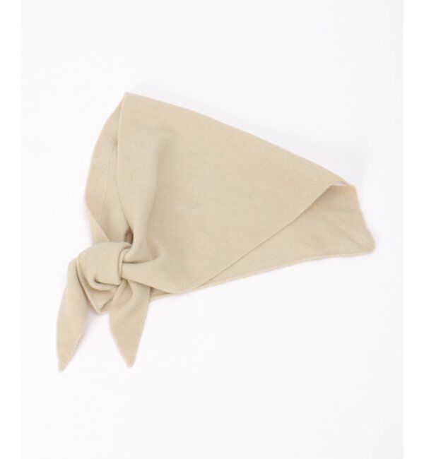 VENCE share style「ニットバブーシュカスカーフ」|バンダナ・スカーフ|ベージュ