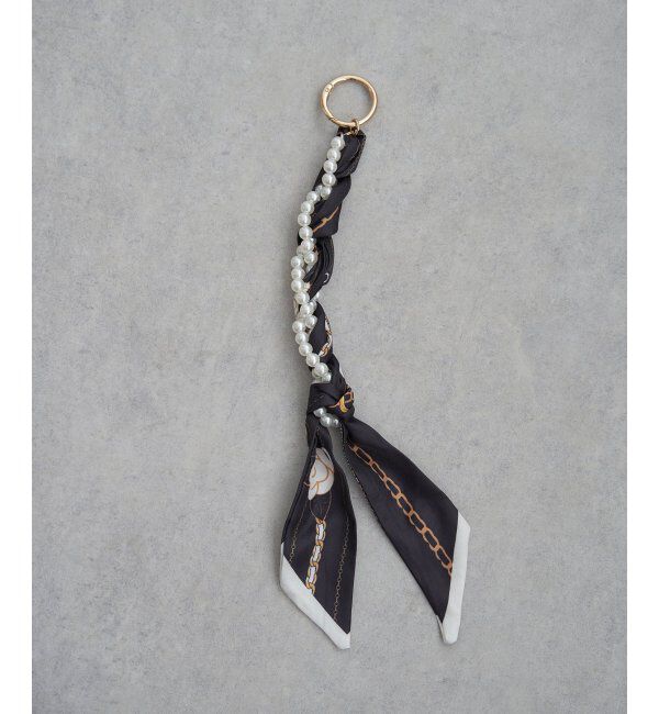 VENCE share style「パールスカーフチャーム」|その他|ブラック