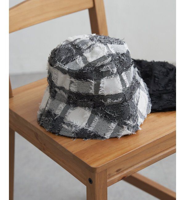 VENCE share style「フリンジチェックバケットハット」|その他|ソノタ