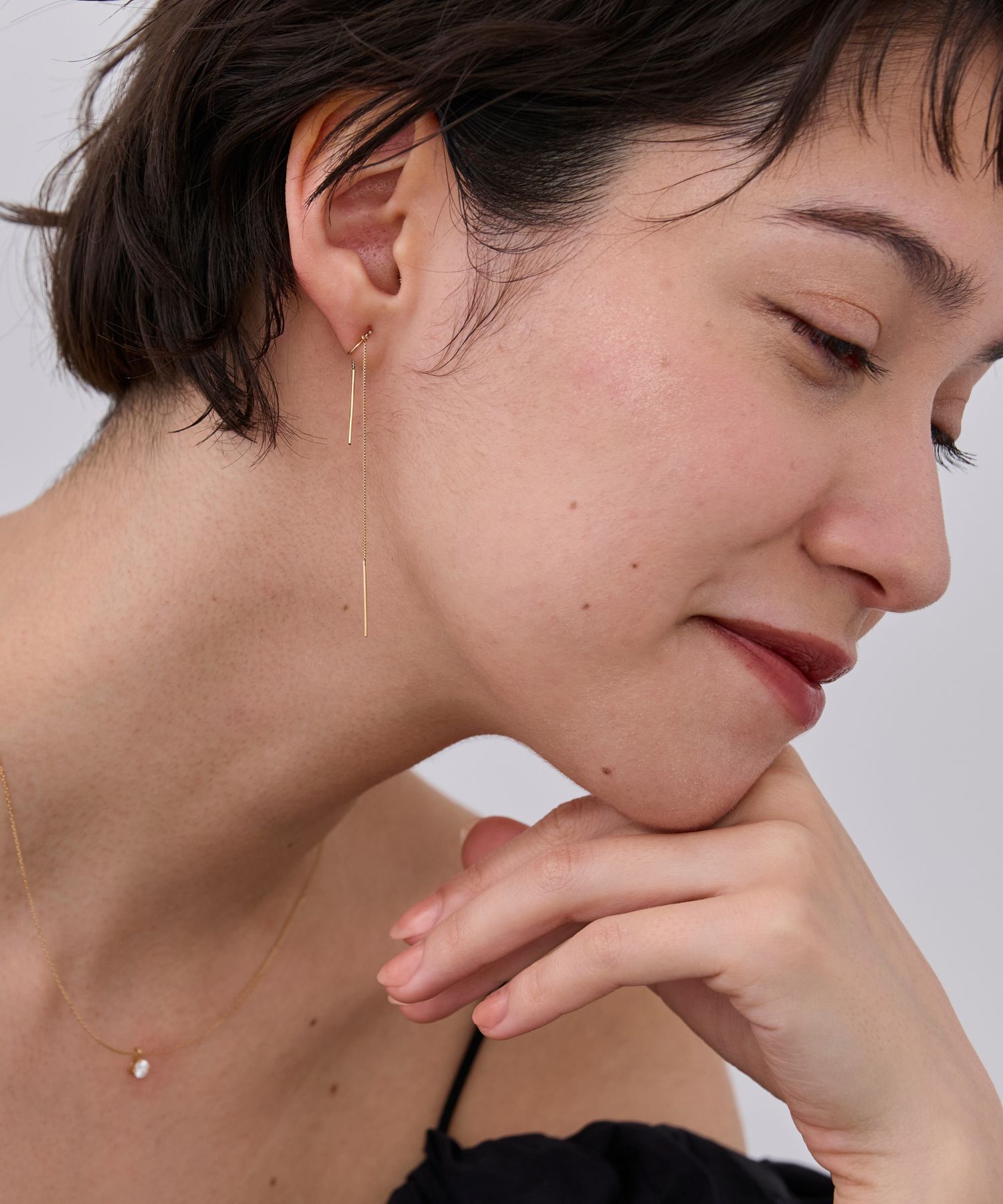 JUPITER「【K10】ベーシックチェーンイヤリング/ベネチアンチェーン」|イヤリング|