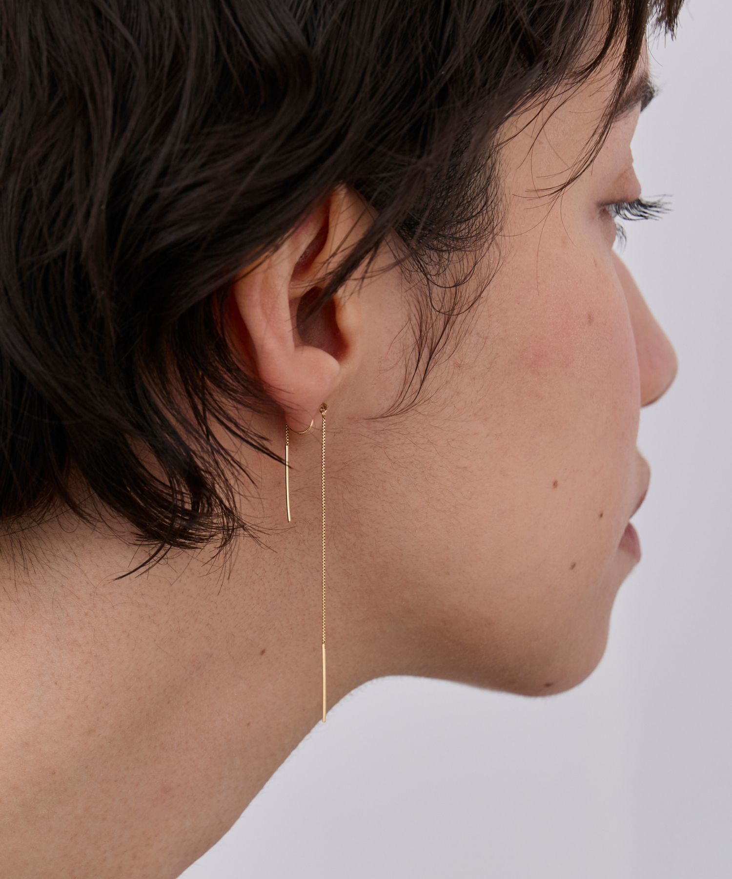 JUPITER「【K10】ベーシックチェーンイヤリング/ベネチアンチェーン」|イヤリング|