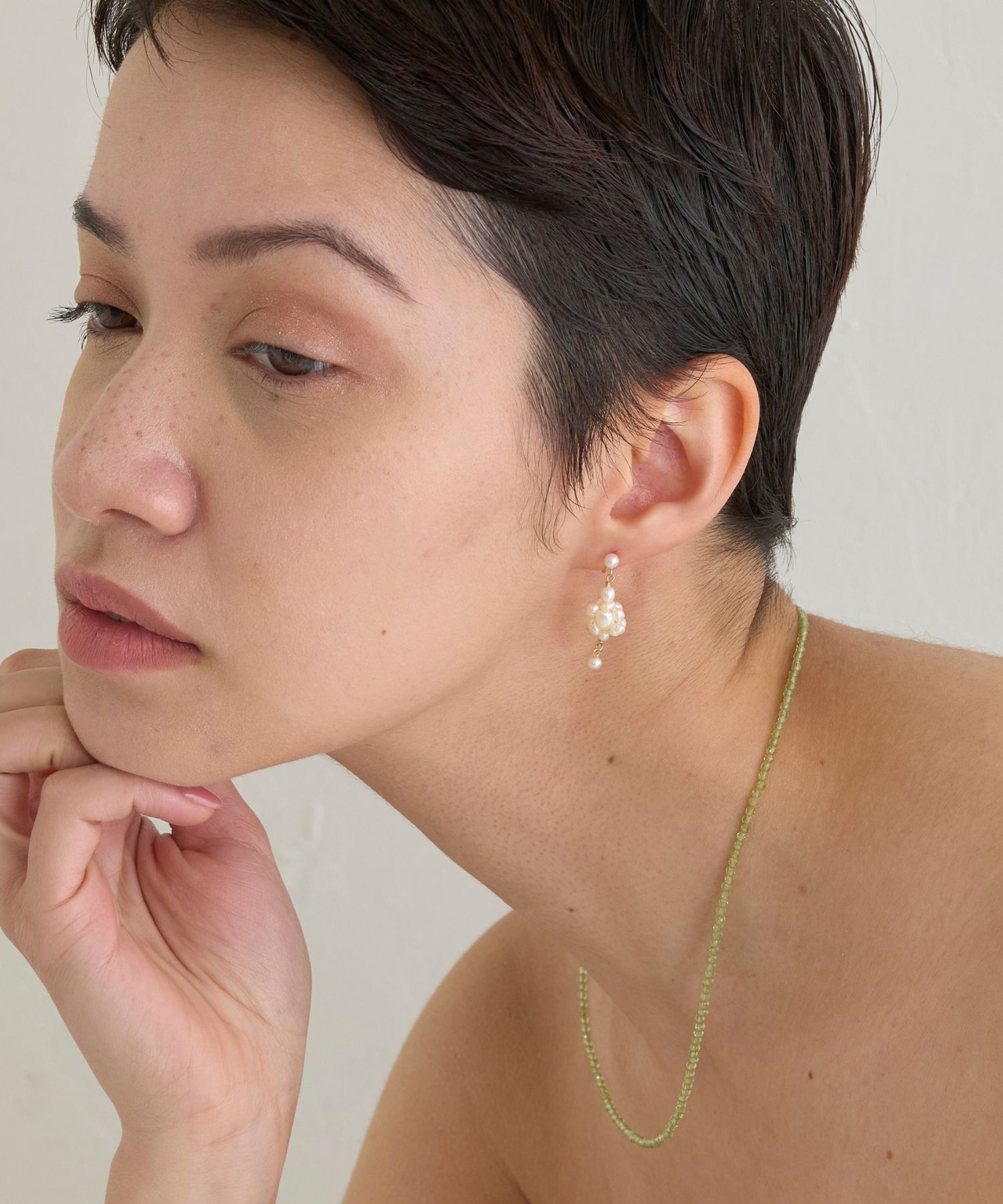 JUPITER「【K10】フルーツパールイヤリング」|イヤリング|