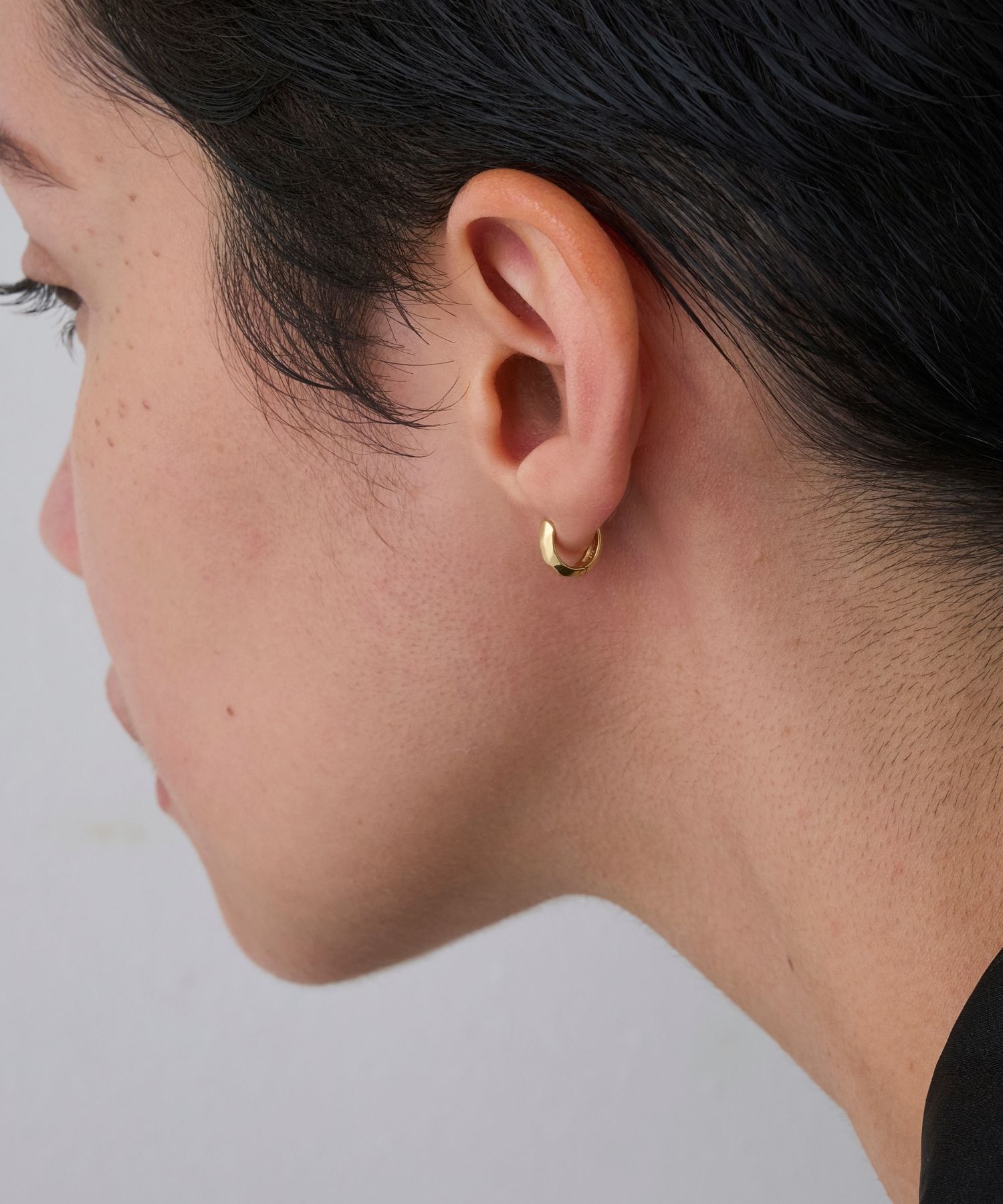 JUPITER「【SV・片耳】ミニマルフープピアス/ニッケルフリー/金属アレルギー対応　ゴールド」|ピアス|