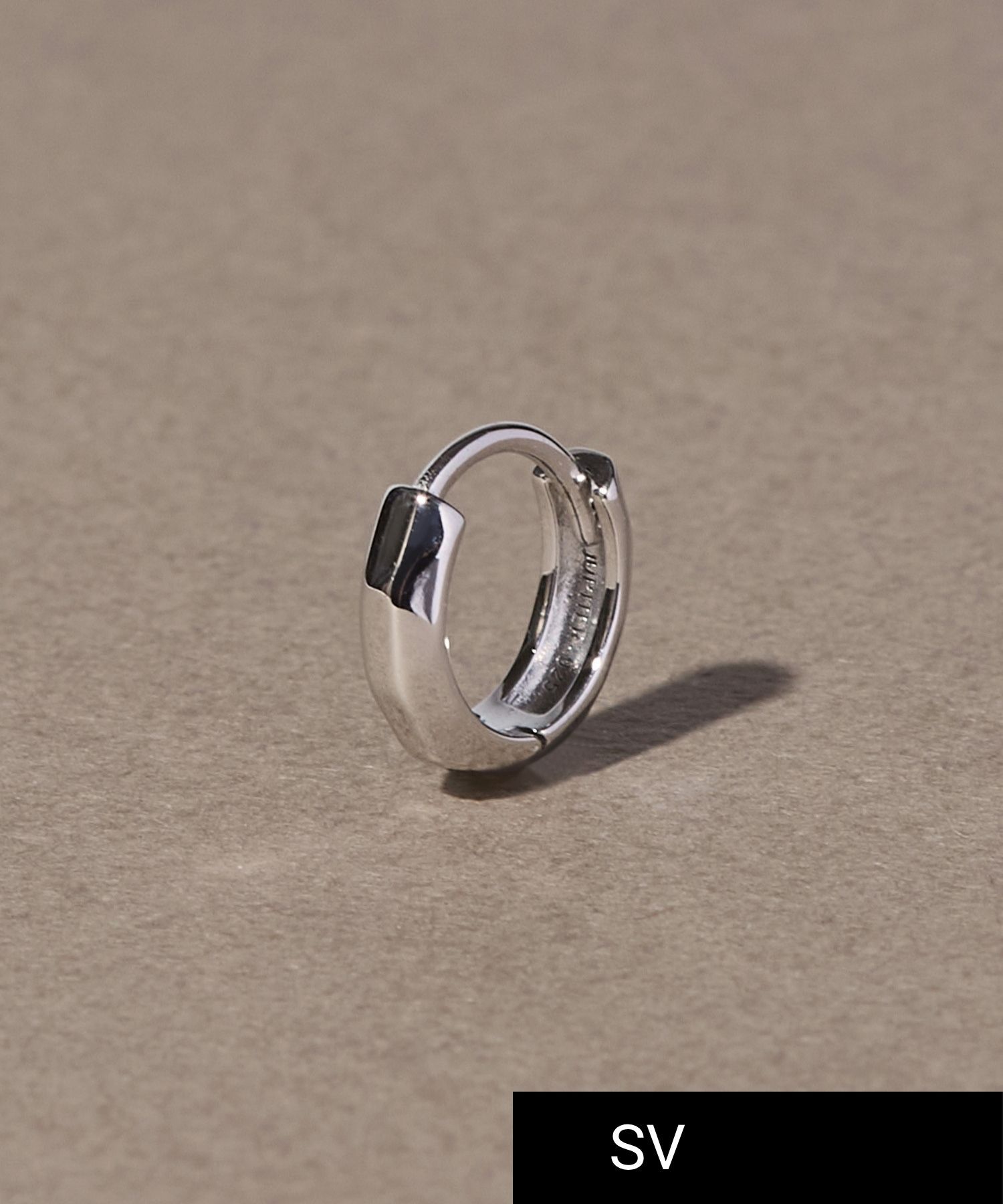 JUPITER「【SV・片耳】ミニマルフープピアス/ニッケルフリー/金属アレルギー対応　シルバー」|ピアス|シルバー