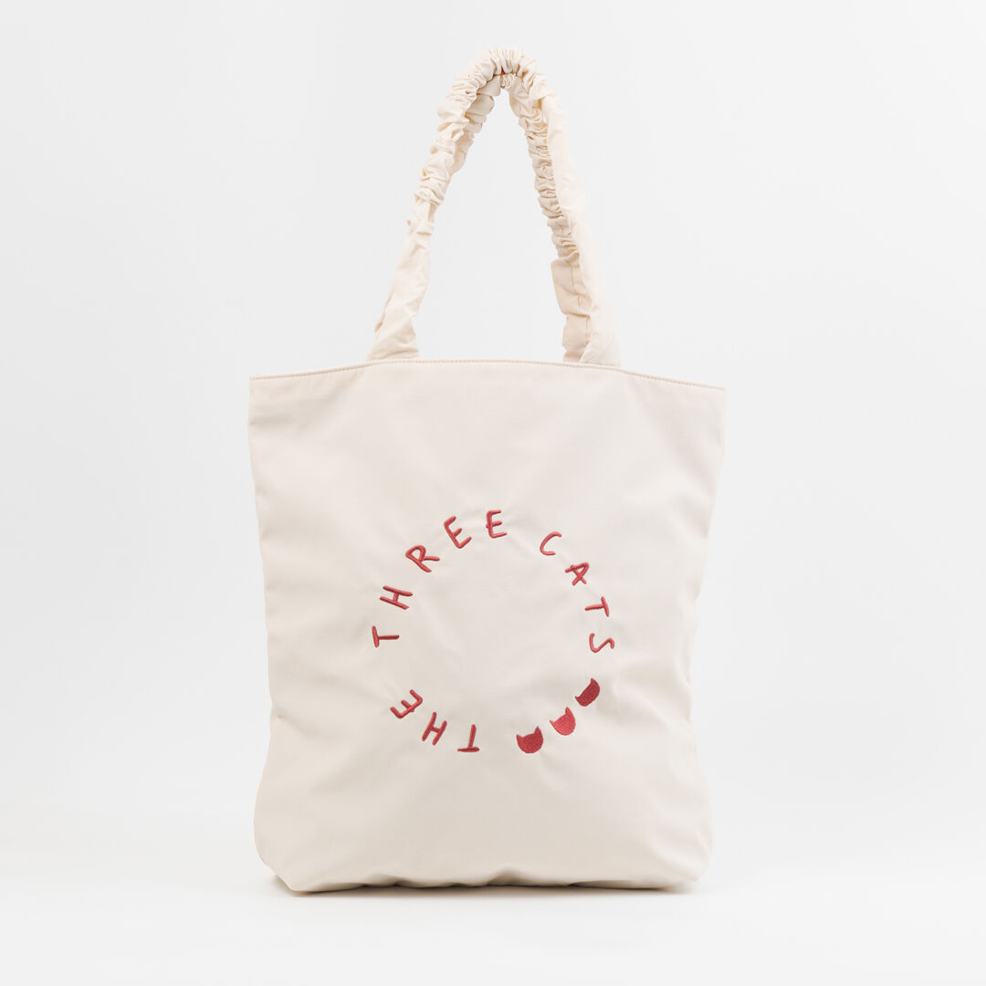  「THETHREECATS刺繍TOTE」|トートバッグ|IVO