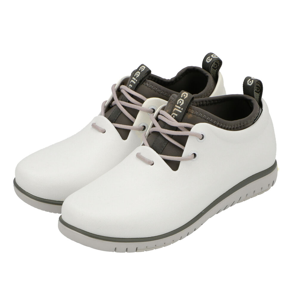 BACKYARD FAMILY「ccilu レインシューズ 通販 チル シューズ 靴 レディース スニーカー 衝撃吸収 晴雨兼用」|レインシューズ|ホワイト1