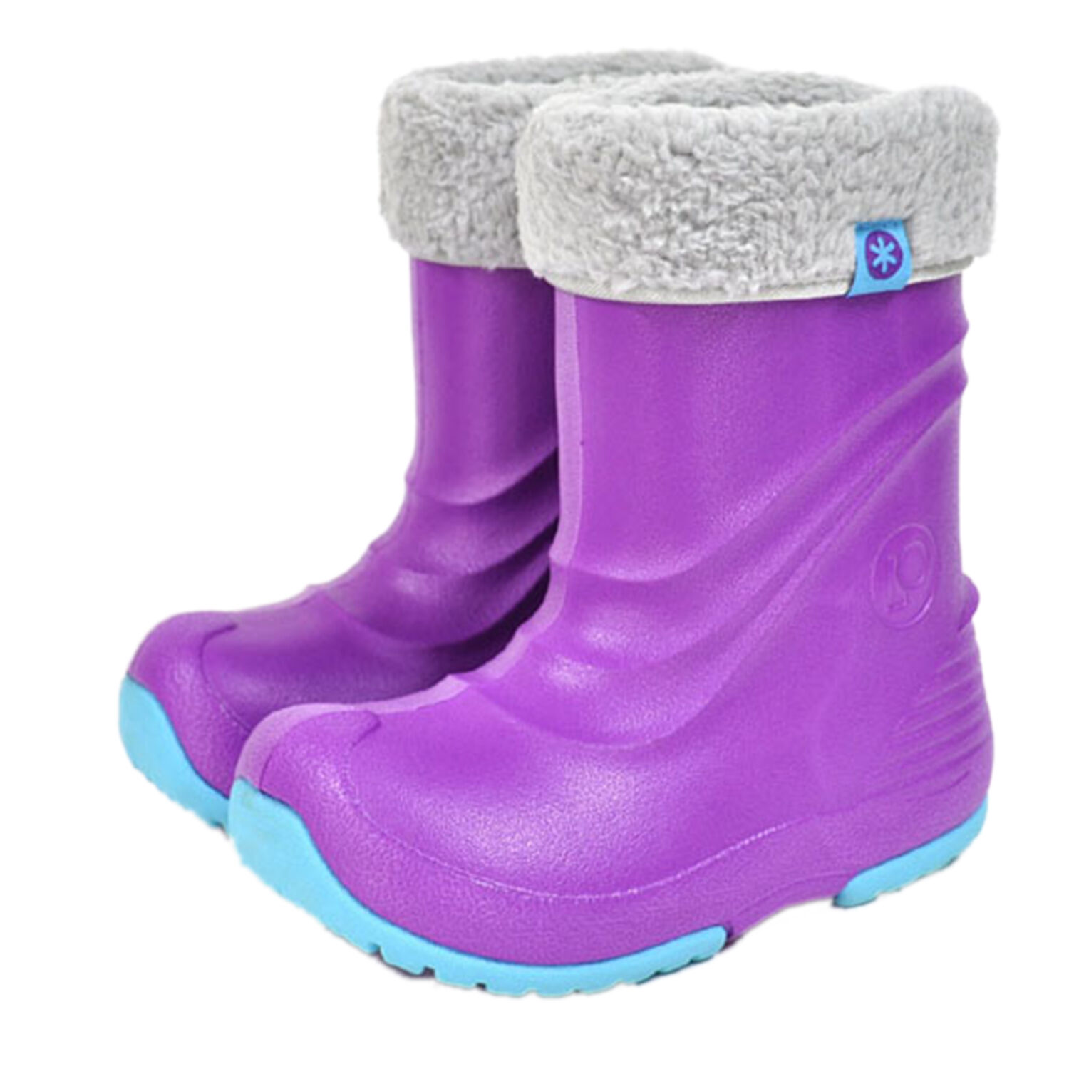 BACKYARD FAMILY「スノーブーツ キッズ プーキーズ 通販 pookies スノーシューズ 子供 こども 長靴 雪靴」|レインシューズ|パープル1