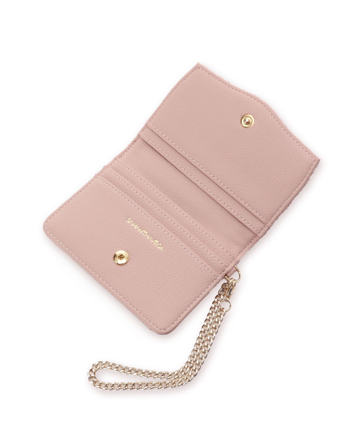 Samantha Vega「ソリッドリボンツイードパスケース」|定期入れ|