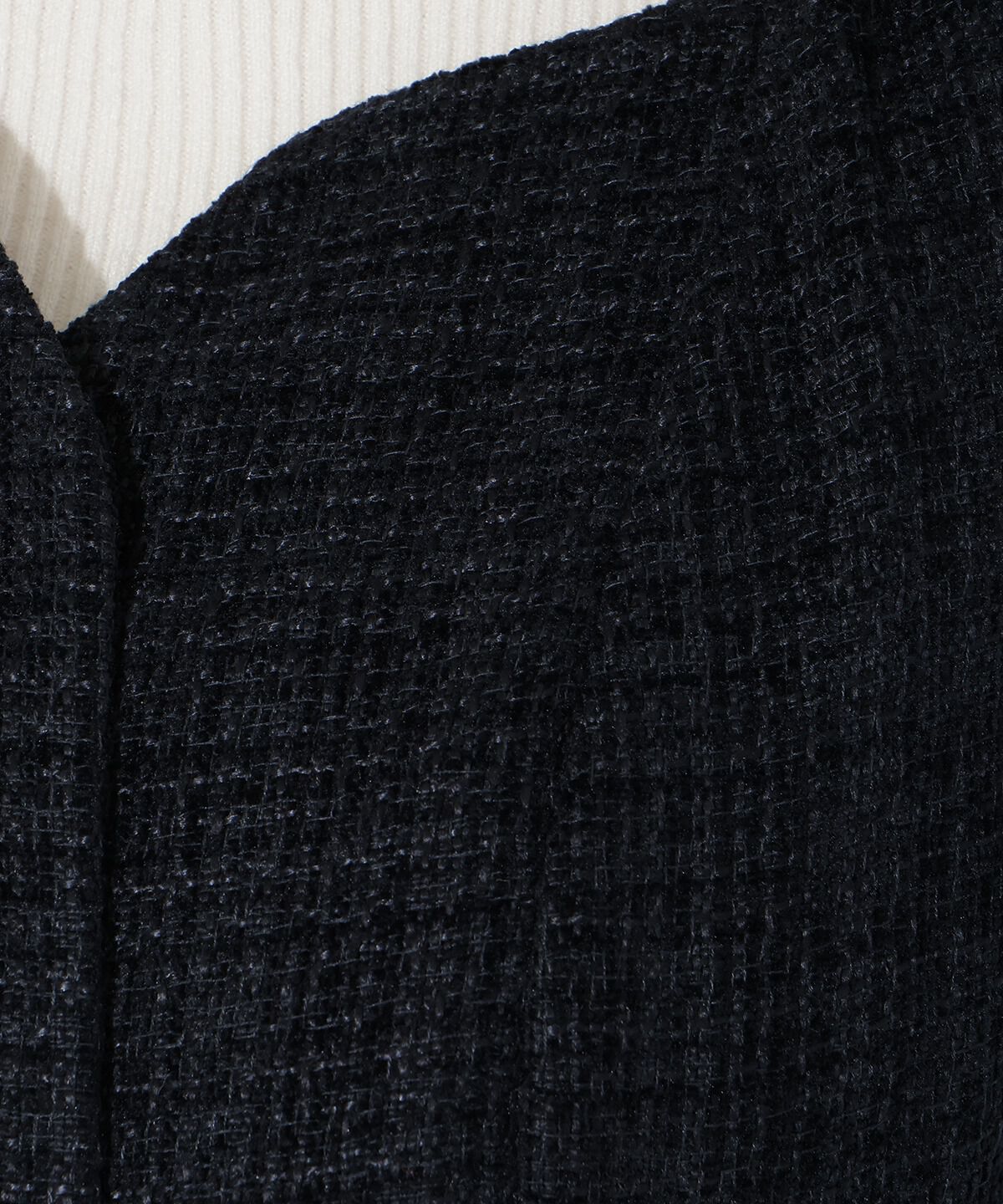 アンドクチュール「ツイード&times;チュールドッキングワンピース」|ワンピース|