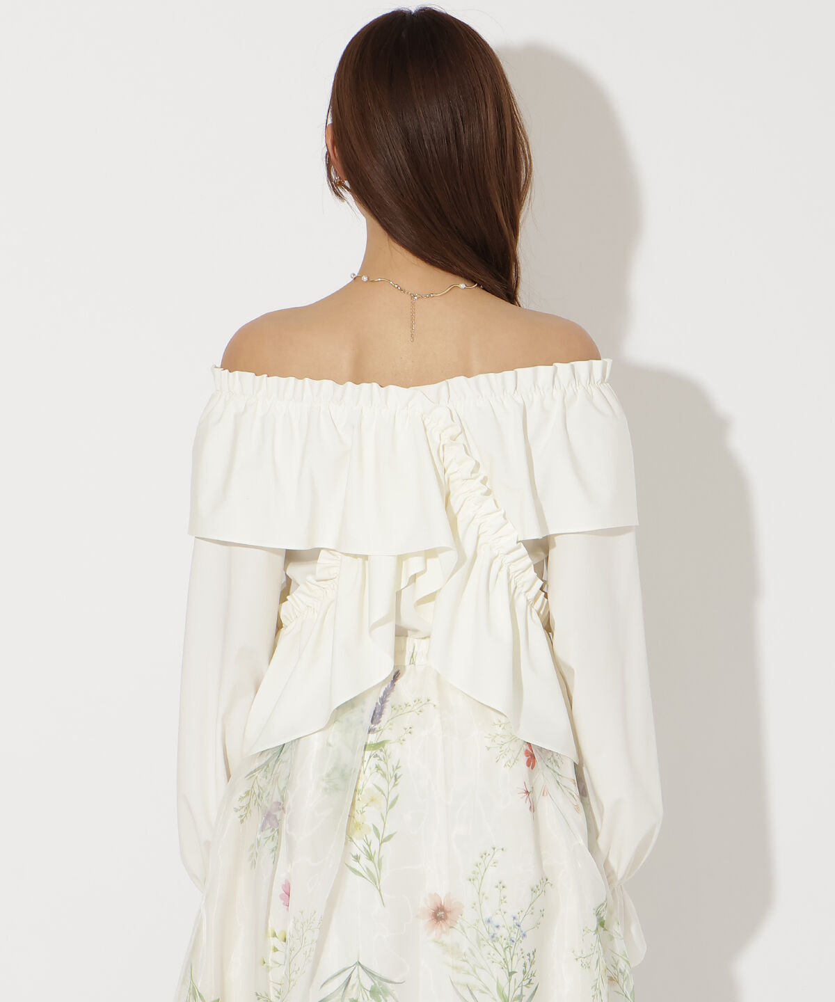 アンドクチュール「フリルクロスブラウス」|シャツ・ブラウス|