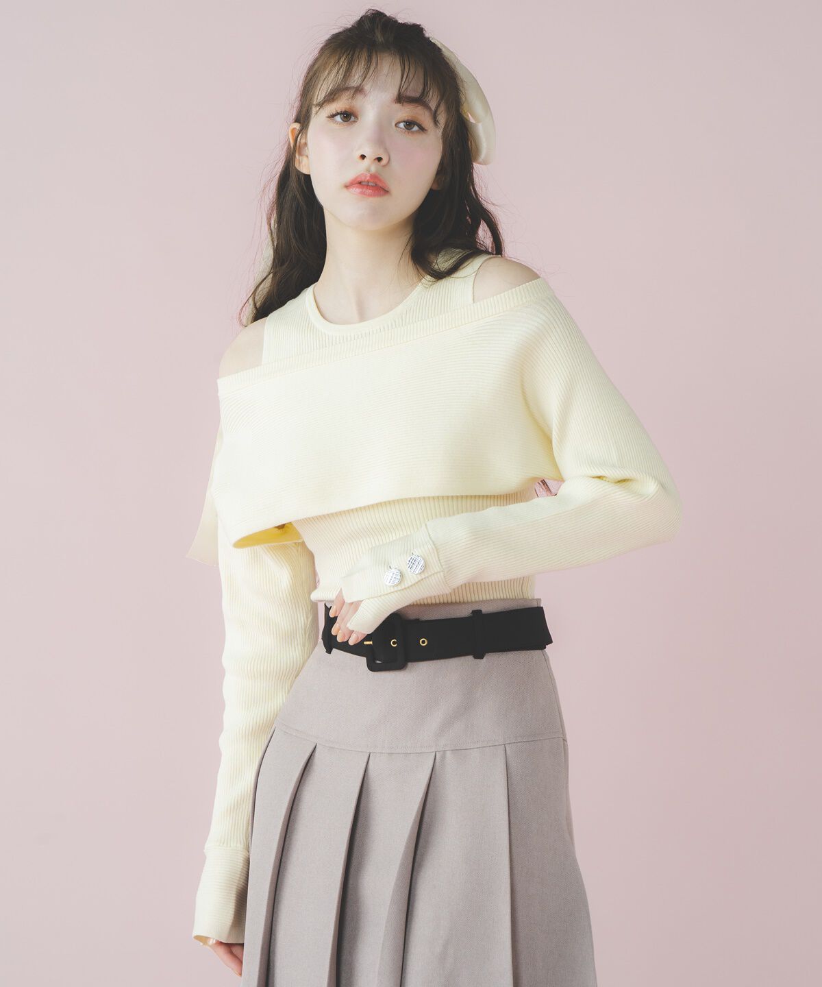 REDYAZEL「ニットセットトップス」|ニット・セーター|オフ