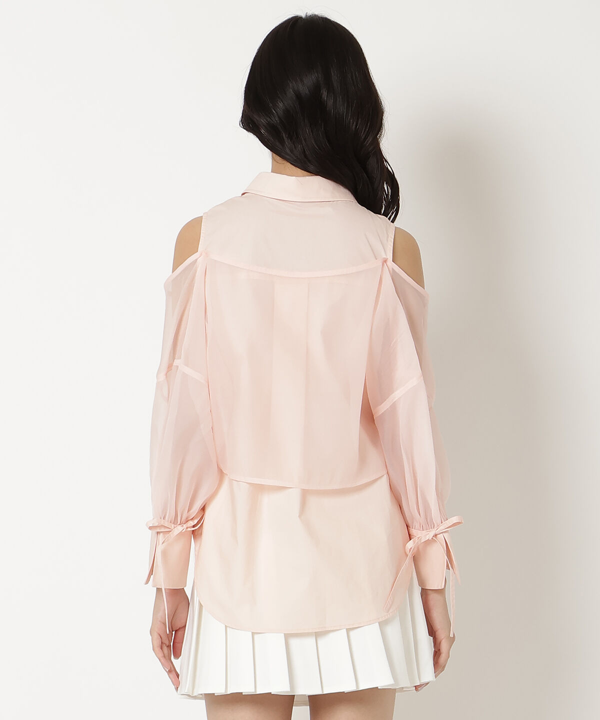 REDYAZEL「フロントリボンオフショルシャツ」|シャツ・ブラウス|