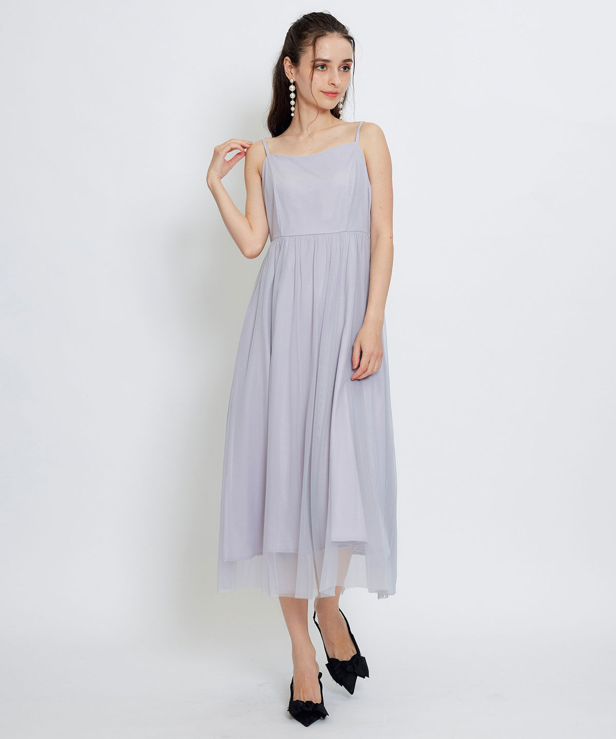 REDYAZEL「チュールフリルブラウス&times;キャミワンピースドレス」|ドレス|