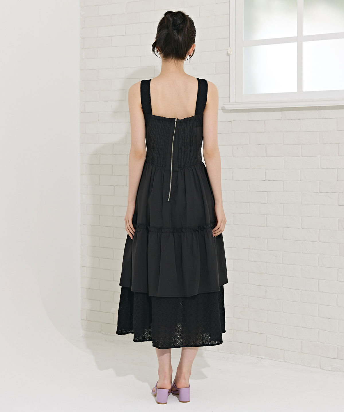 REDYAZEL「コットンレースティアードワンピース」|ワンピース|