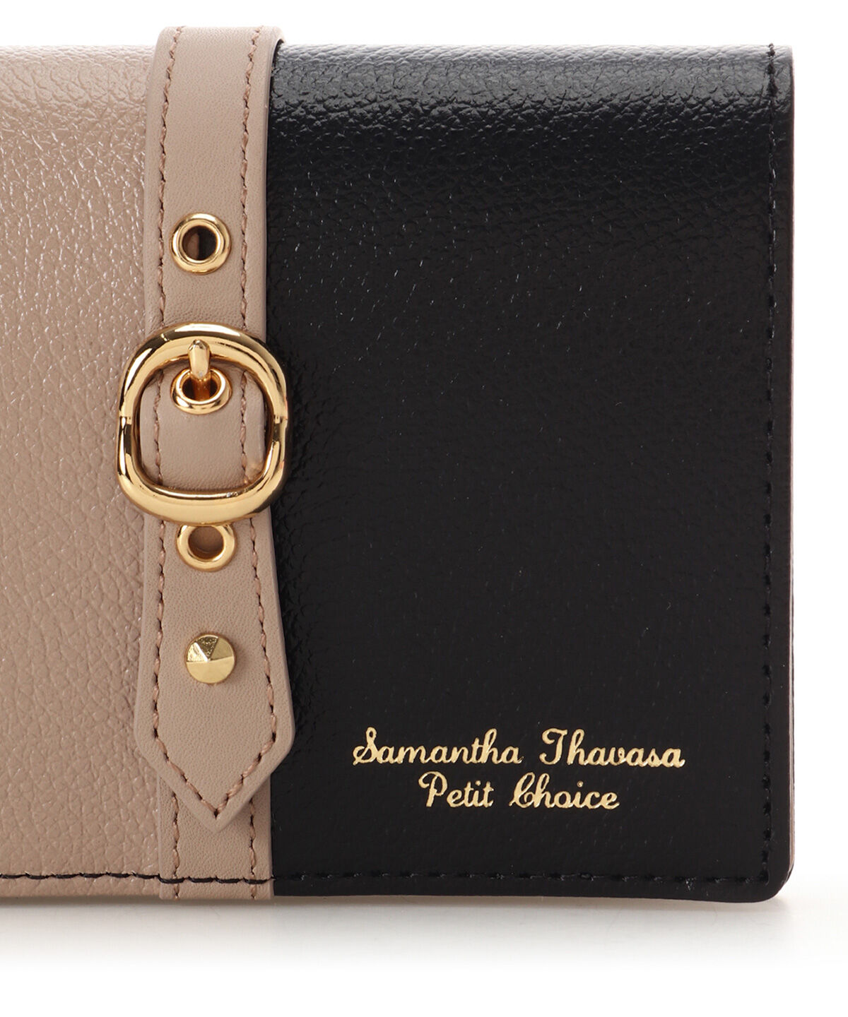 Samantha Thavasa Petit Choice「バイカラーフロントベルト 二つ折り財布」|財布|