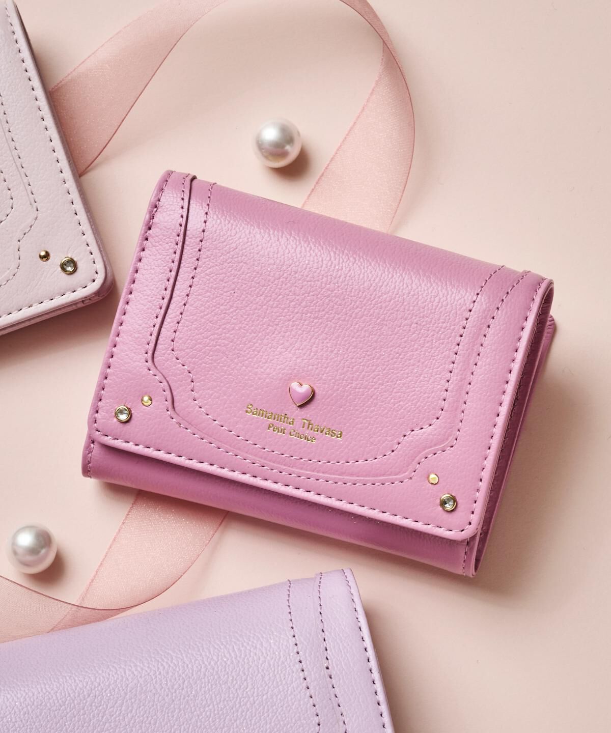 Samantha Thavasa Petit Choice「プチハート 折財布」|財布|ﾁｪﾘｰﾋﾟﾝｸ