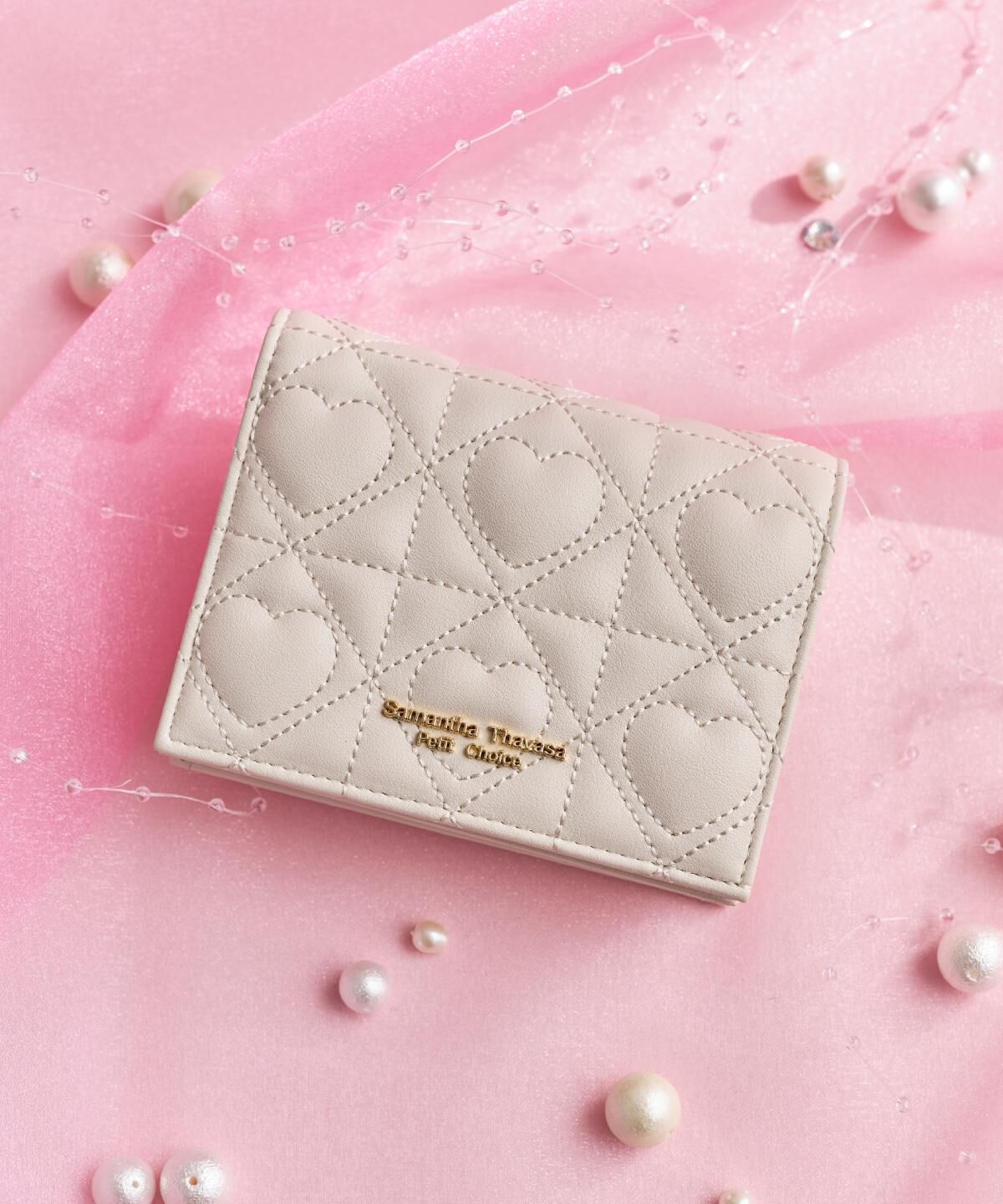 Samantha Thavasa Petit Choice「ハートキルト ミニ財布」|財布|