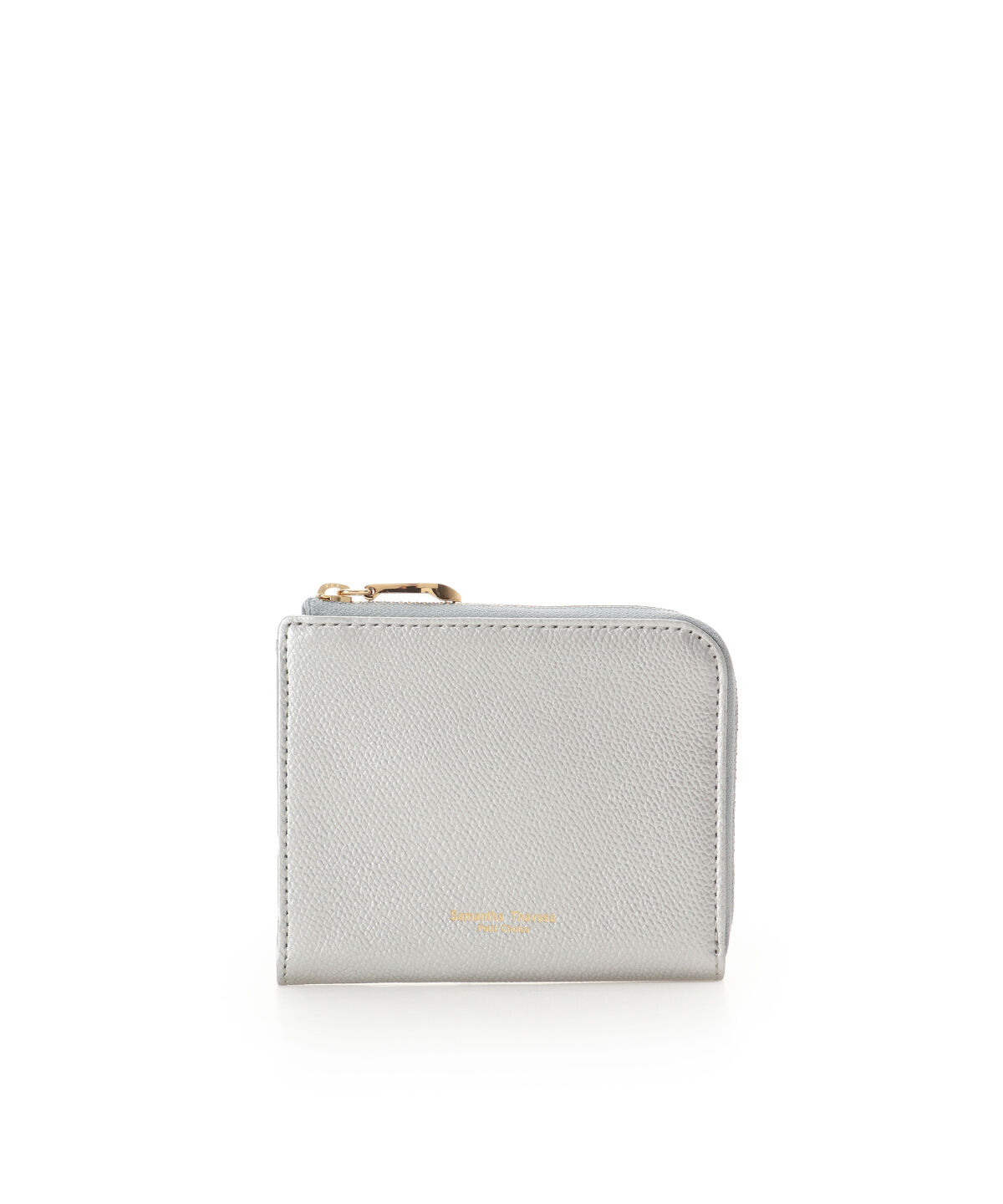 Samantha Thavasa Petit Choice「シンプルL字ファスナー 折財布」|財布|シルバー