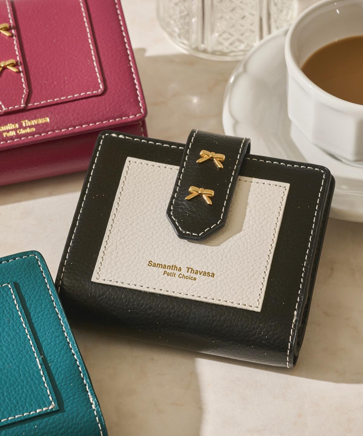 Samantha Thavasa Petit Choice「ダブルリボン ミニ財布」|財布|