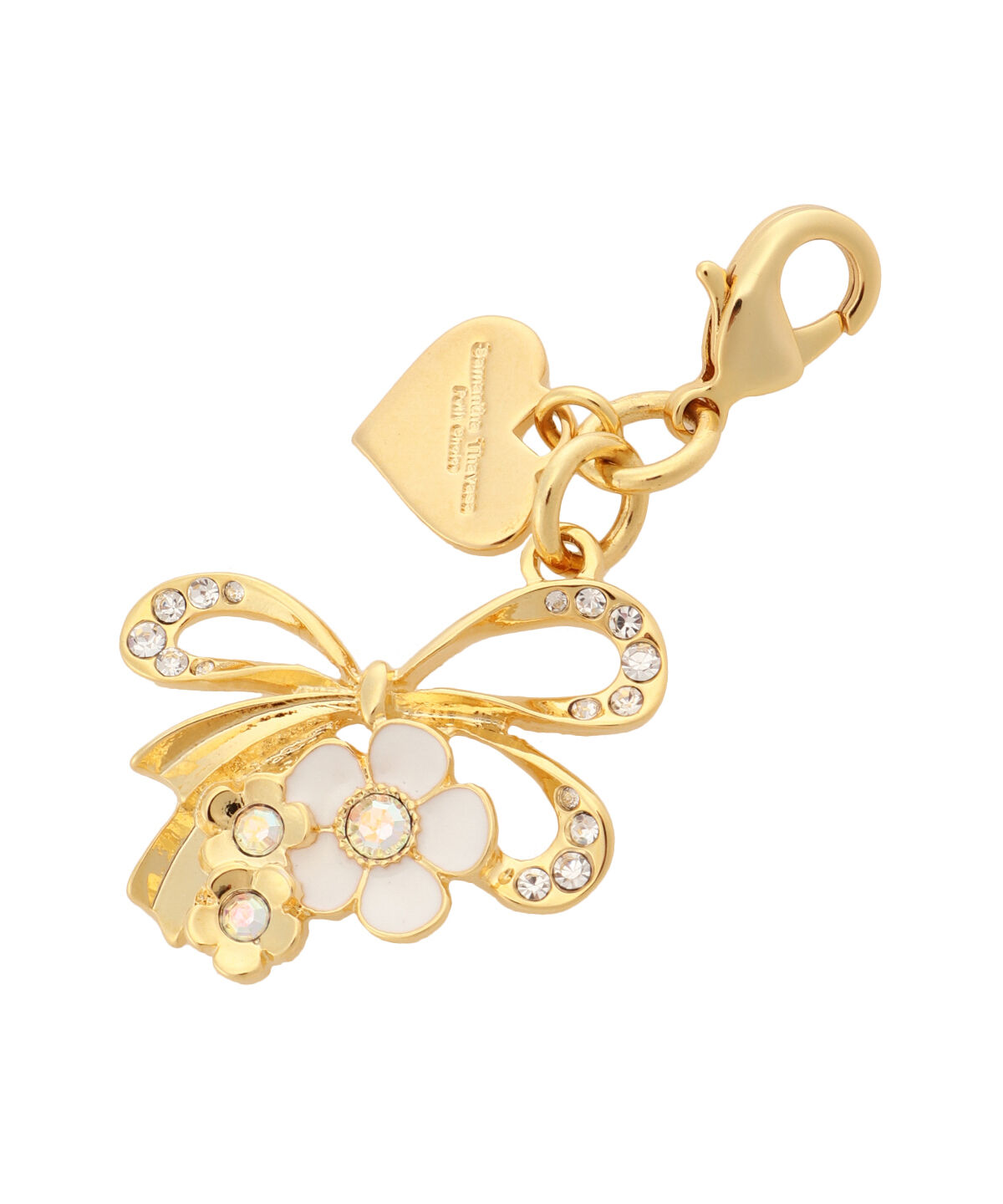 Samantha Thavasa Petit Choice「リボンフラワーファスナーチャーム」|チャーム・キーホルダー|オフホワイト