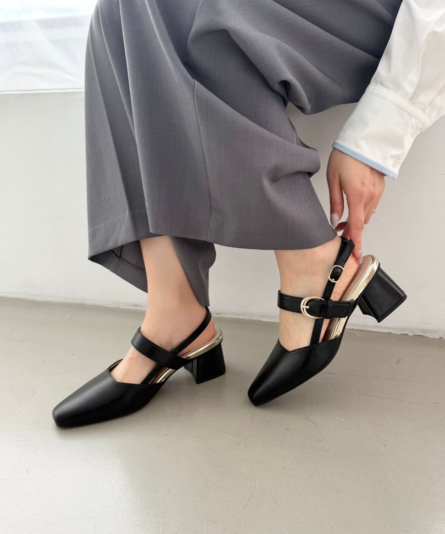 ORiental TRaffic「●2026春夏新作●バック ストラップ パンプス /61101」|パンプス|