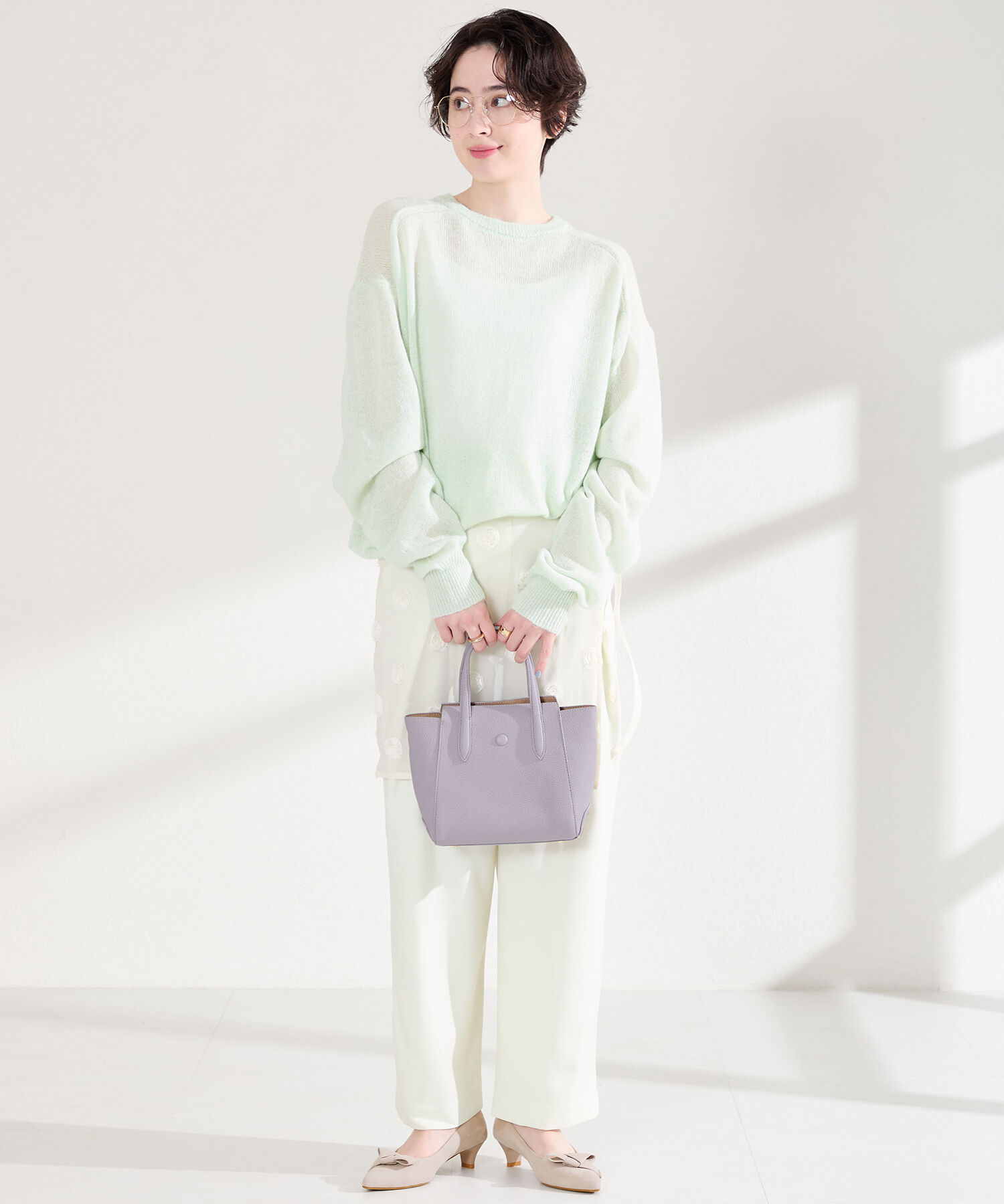 WA Oriental TRaffic「●2026春夏新作●2way リボン ミドル ヒール パンプス /62108」|パンプス|