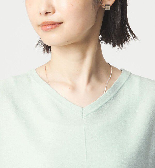 UNITED ARROWS green label relaxing「Vネック プルオーバー ニット ウォッシャブル 接触冷感 UVカット」|ニット・セーター|