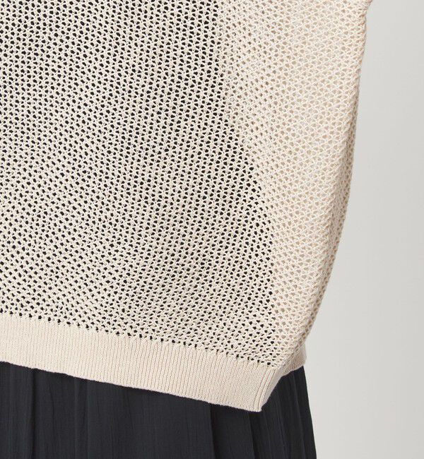 UNITED ARROWS green label relaxing「メッシュ ポロニット ウォッシャブル」|ニット・セーター|