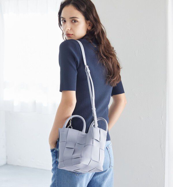 UNITED ARROWS green label relaxing「2WAY 編込み 巾着 トートバッグ / ショルダーバッグ」|ショルダー・メッセンジャー|