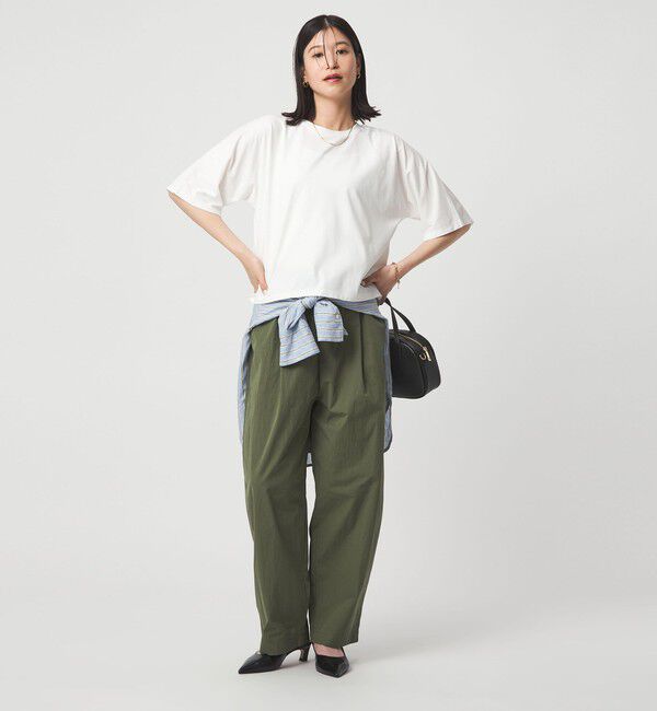 UNITED ARROWS green label relaxing「【WEB限定】＜at ease＞ドルマン カットソー 接触冷感」|Tシャツ・カットソー|
