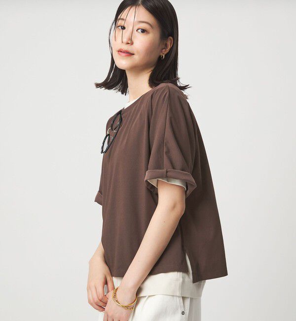 UNITED ARROWS green label relaxing「【WEB限定】＜at ease＞ドルマン カットソー 接触冷感」|Tシャツ・カットソー|