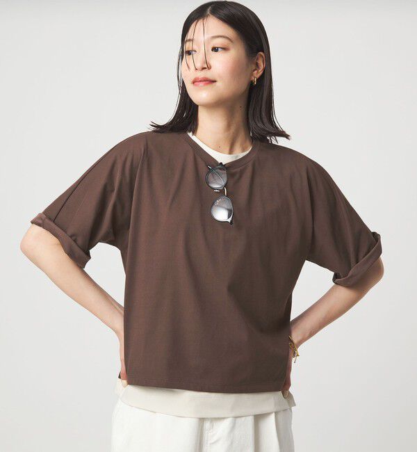 UNITED ARROWS green label relaxing「【WEB限定】＜at ease＞ドルマン カットソー 接触冷感」|Tシャツ・カットソー|