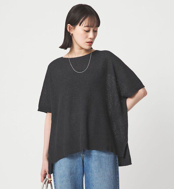 UNITED ARROWS green label relaxing「ペーパー ヤーン プルオーバー」|ニット・セーター|DK.GRAY