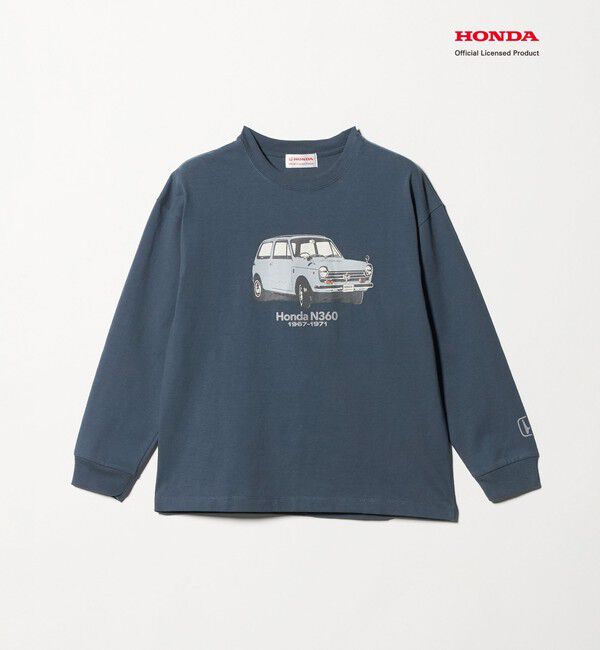 UNITED ARROWS green label relaxing「【別注】＜URBAMENT＞Honda ロングスリーブ Tシャツ / キッズ 140cm-150cm」|Tシャツ・カットソー|NAVY