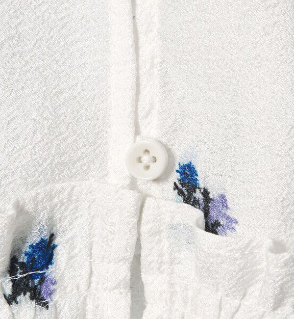 EMMEL REFINES「＜EMMEL REFINES＞EM フラワープリント パフスリーブ ブラウス」|シャツ・ブラウス|