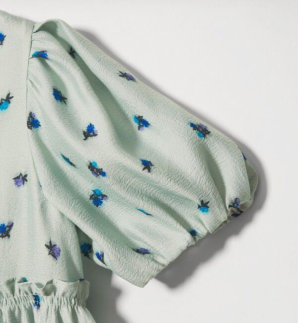 EMMEL REFINES「＜EMMEL REFINES＞EM フラワープリント パフスリーブ ブラウス」|シャツ・ブラウス|