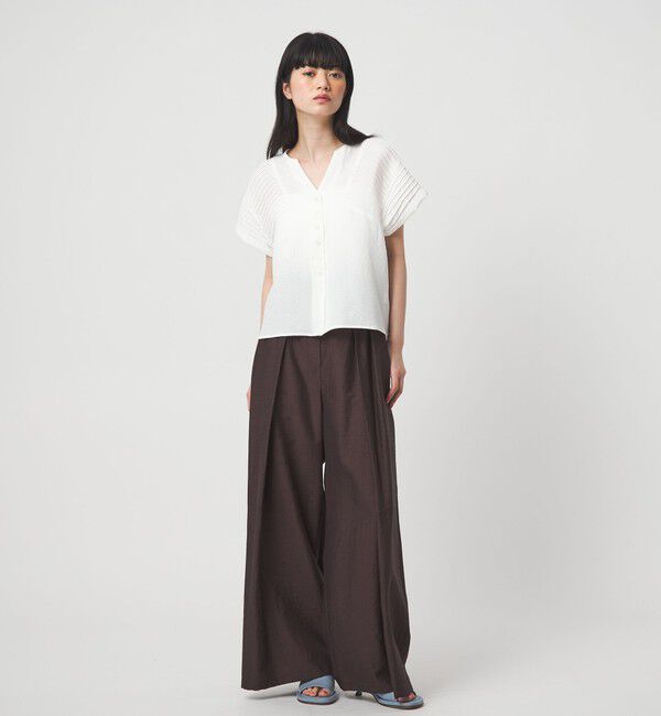 EMMEL REFINES「＜EMMEL REFINES＞EM マーブルローン イージーパンツ」|チノ|