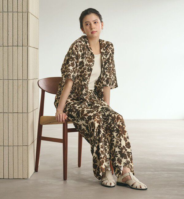 BEAUTY&YOUTH UNITED ARROWS「フラワープリント シャツ ウォッシャブル」|シャツ・ブラウス|