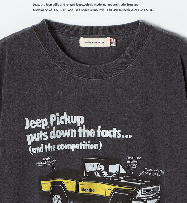 SHIPS any「《予約》GOOD ROCK SPEED:〈洗濯機可能〉Jeep CAR ロゴ プリント TEE」|Tシャツ・カットソー|