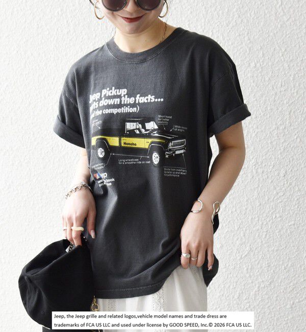 SHIPS any「《予約》GOOD ROCK SPEED:〈洗濯機可能〉Jeep CAR ロゴ プリント TEE」|Tシャツ・カットソー|