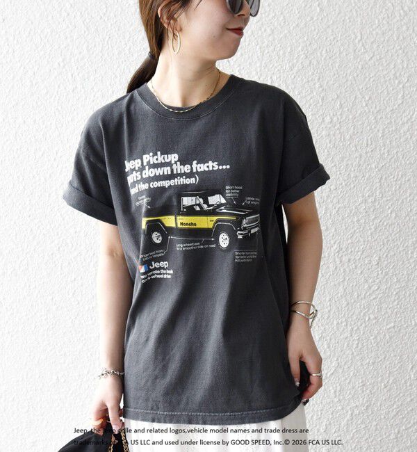 SHIPS any「《予約》GOOD ROCK SPEED:〈洗濯機可能〉Jeep CAR ロゴ プリント TEE」|Tシャツ・カットソー|