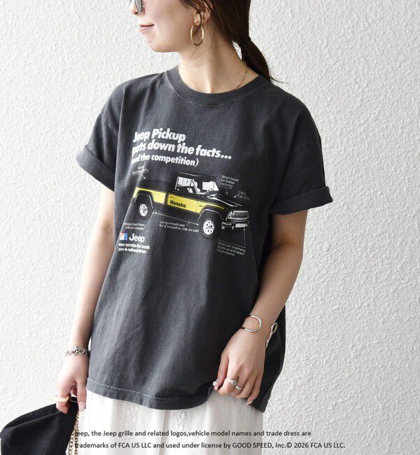 SHIPS any「《予約》GOOD ROCK SPEED:〈洗濯機可能〉Jeep CAR ロゴ プリント TEE」|Tシャツ・カットソー|