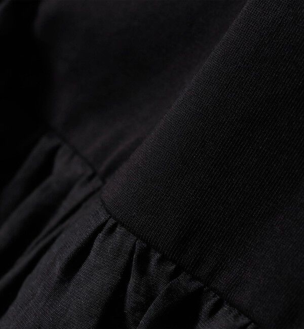 SHIPS any「《予約》SHIPS any:〈洗濯機可能〉フリル コンビ ノースリーブ TEE」|Tシャツ・カットソー|